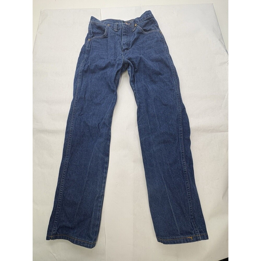 Wrangler Jeans Mens 29x27 Blue Denim Straight Leg Vintage Western Workwear